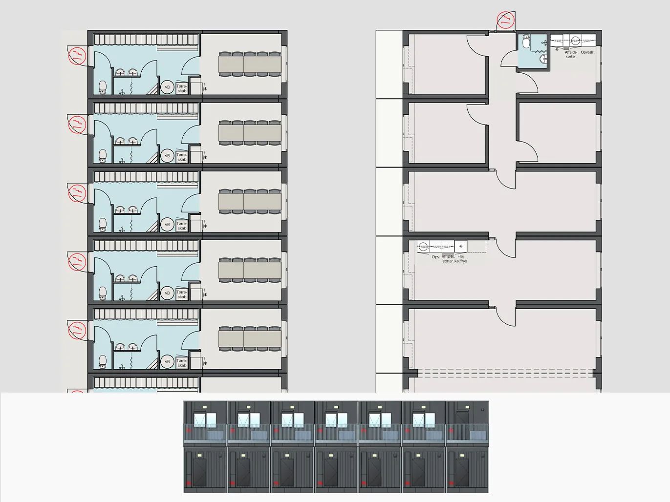 440m² skurby til 100 personer skabelon