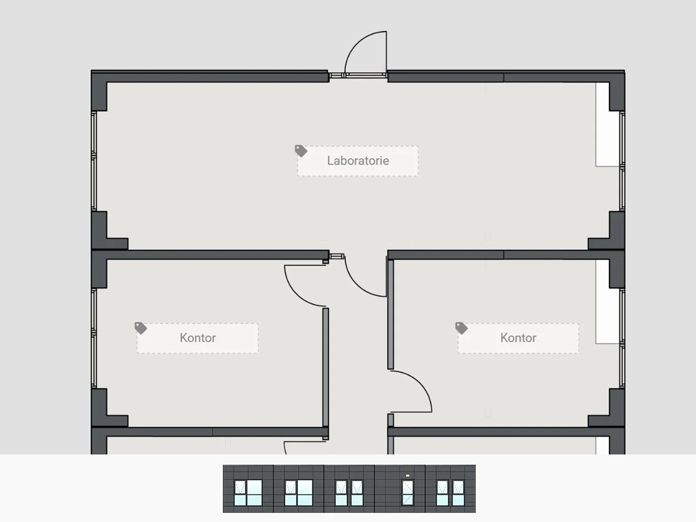 240m² laboratorie skabelon